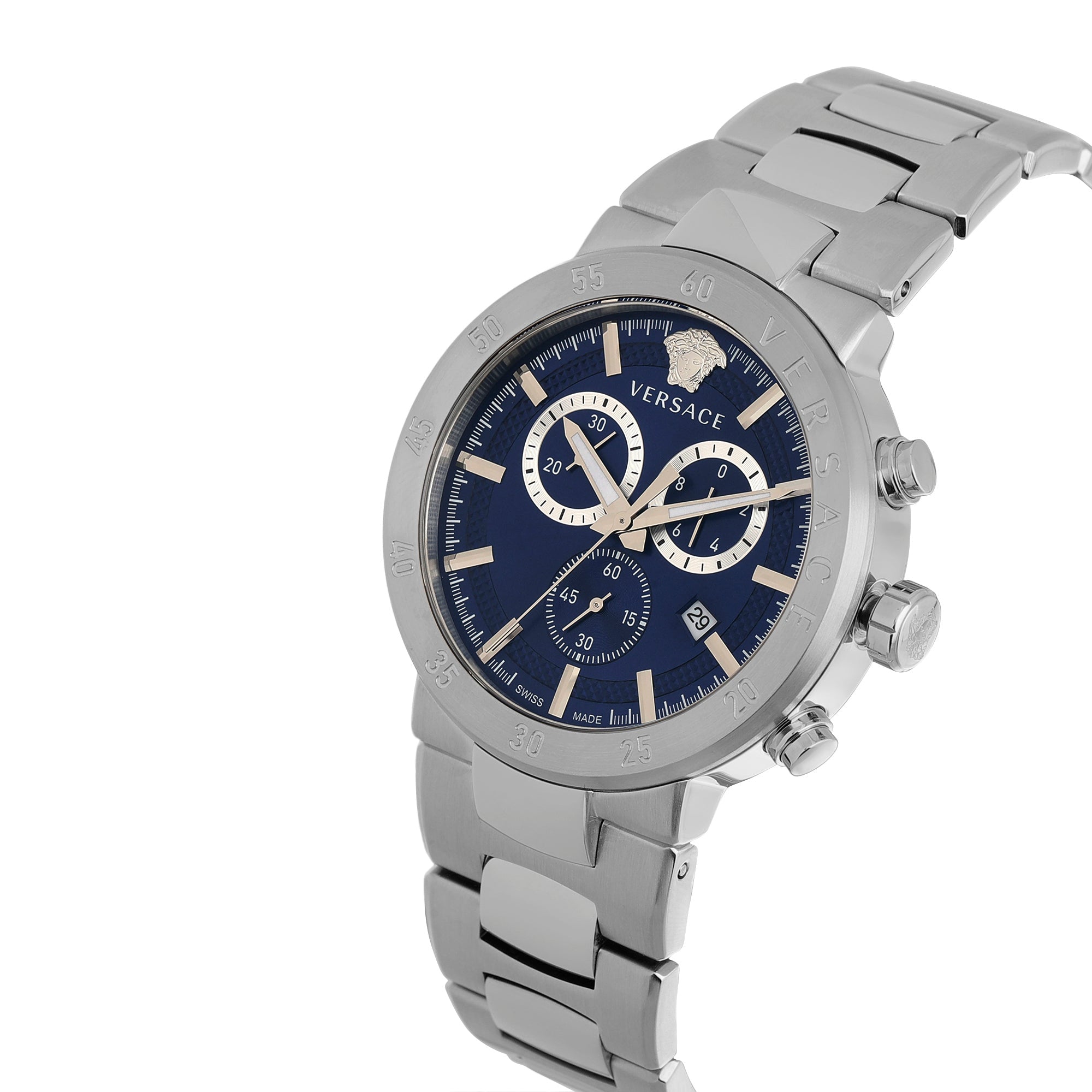 Versace 43 mm Blue Dial Analog Men Watch VEPY00420