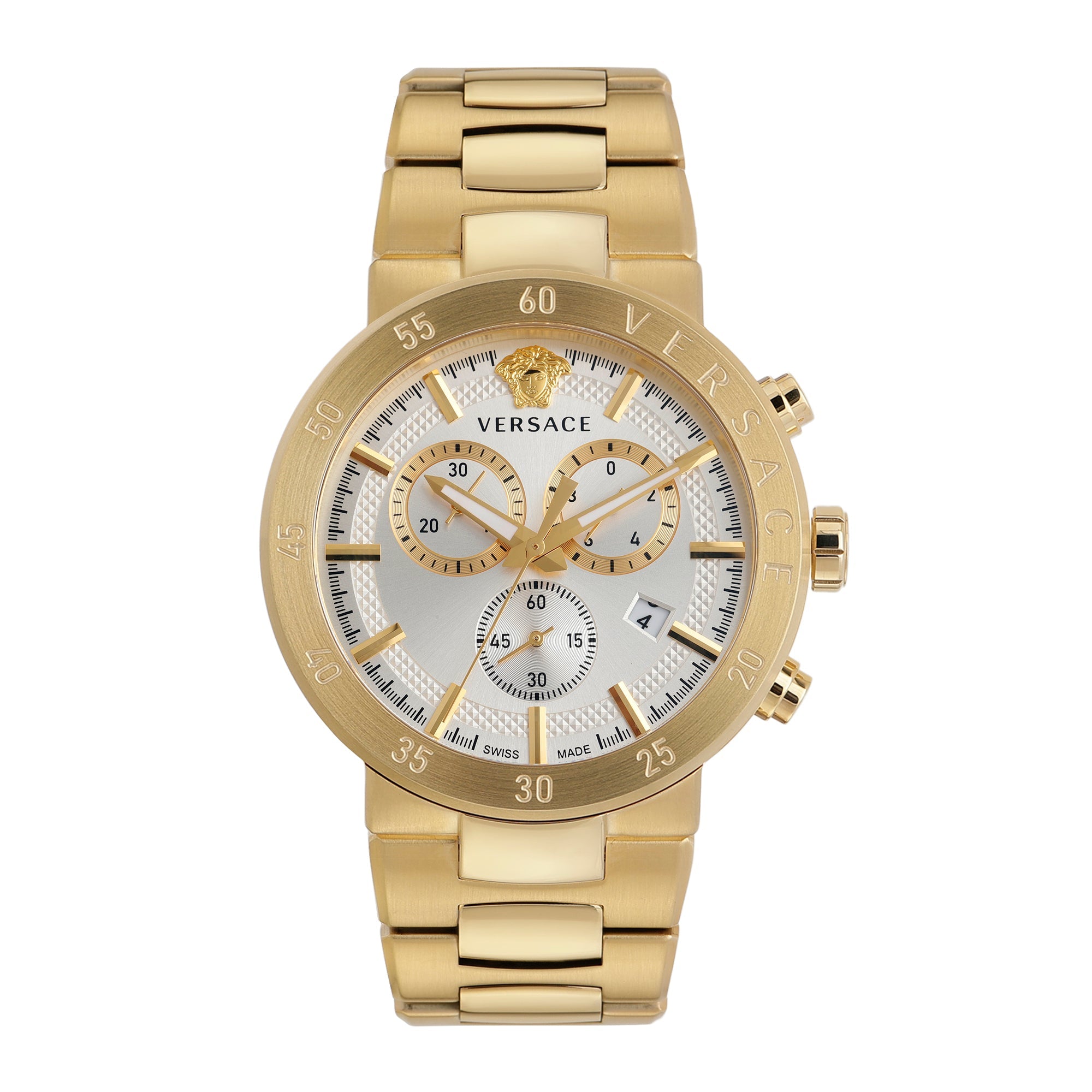 versace gold watch mens