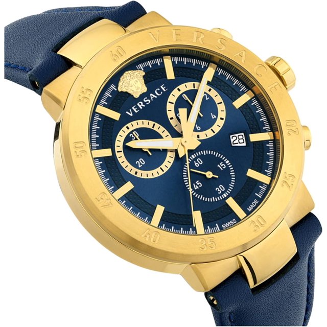 Versace 43 mm Blue Dial Analog Men Watch VEPY00921