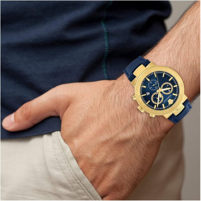 Versace 43 mm Blue Dial Analog Men Watch VEPY00921