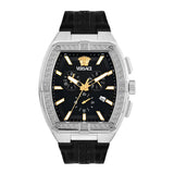 Versace Men 44 X 54.3 mm Size Black Rectangular Dial Analog Watch VESP00124