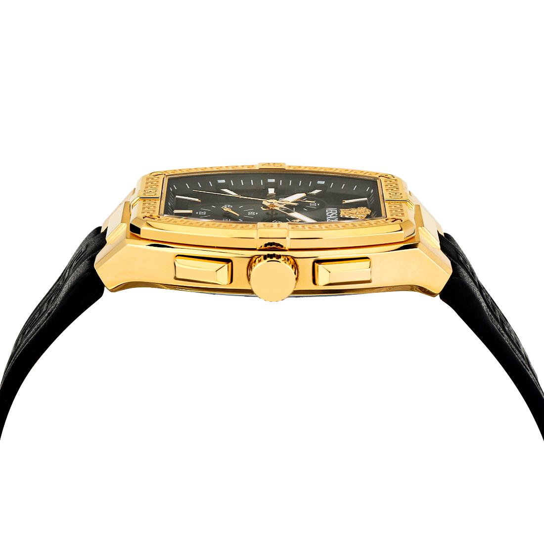 Versace Men 44 X 54.3 mm Size Black Rectangular Dial Analog Watch VESP00324