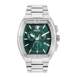 Versace Men 44 X 54.3 mm Size Green Rectangular Dial Analog Watch VESP00424