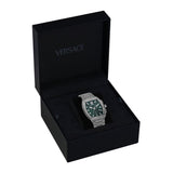 Versace Men 44 X 54.3 mm Size Green Rectangular Dial Analog Watch VESP00424