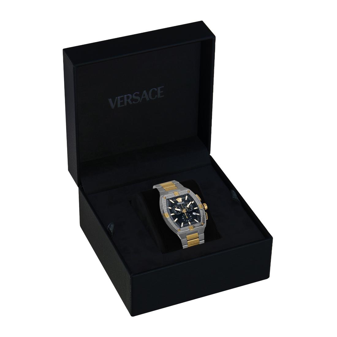 Versace Men 44 X 54.3 mm Size Black Rectangular Dial Analog Watch VESP00524