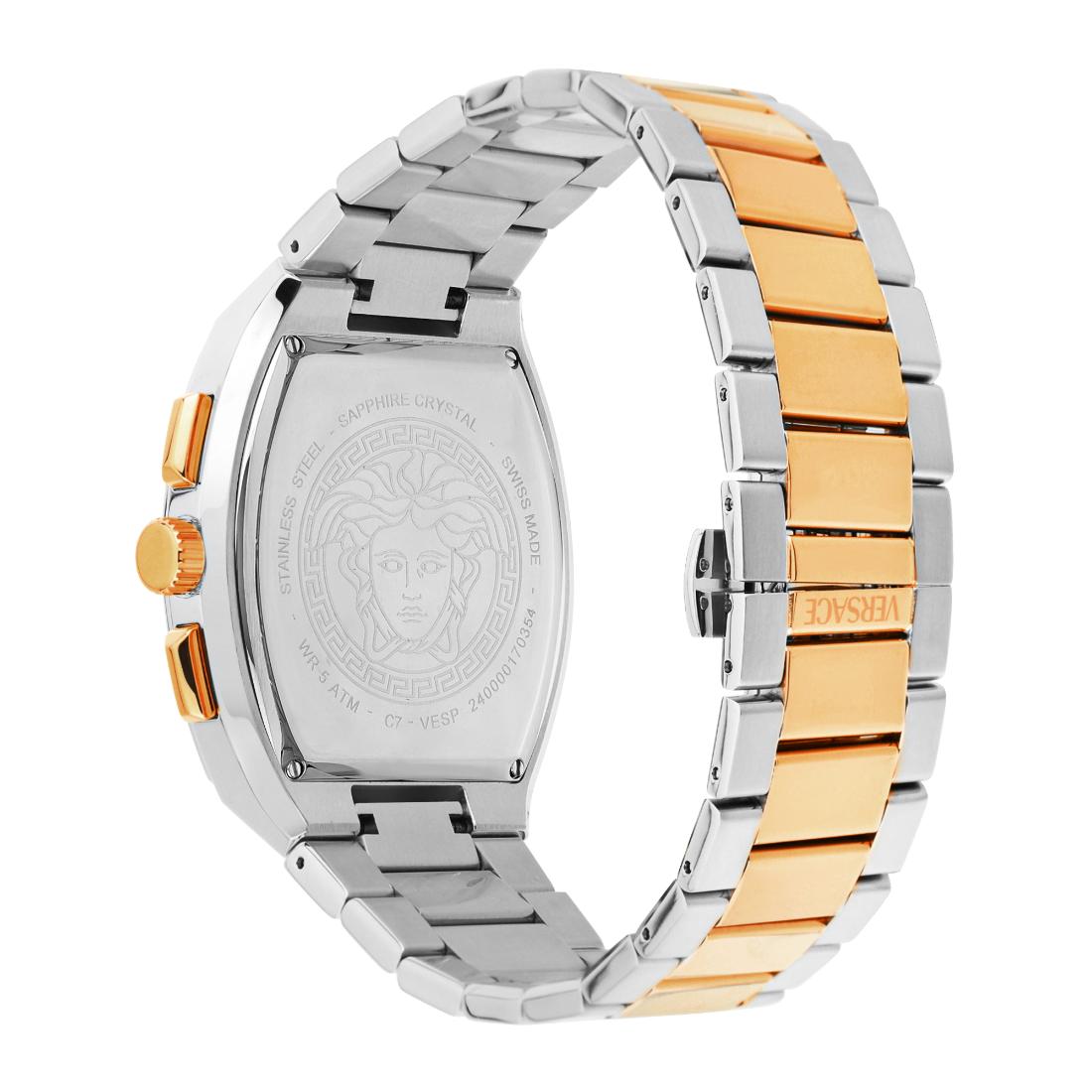 Versace Men 44 X 54.3 mm Size Green Rectangular Dial Analog Watch VESP00624