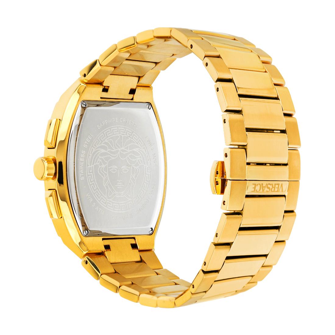 Versace Men 44 X 54.3 mm Size Blue Rectangular Dial Analog Watch VESP00724