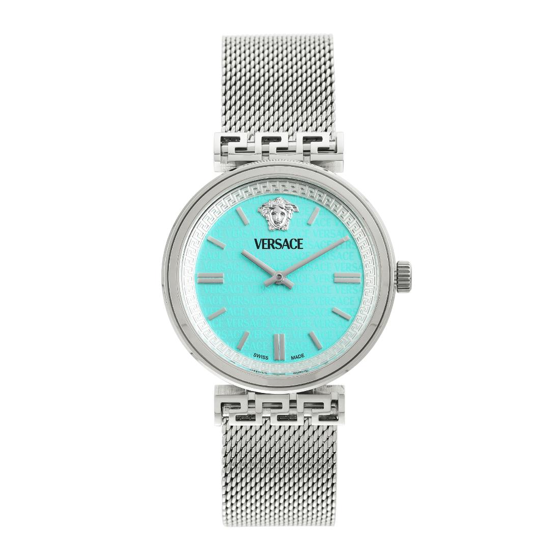 Versace Mythos 36 mm Light Blue Dial Women Analog Watch- VETCA0324