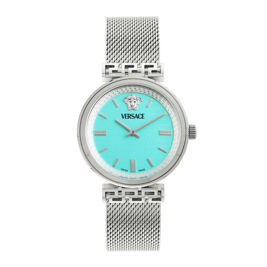 Versace Mythos 36 mm Light Blue Dial Women Analog Watch- VETCA0324