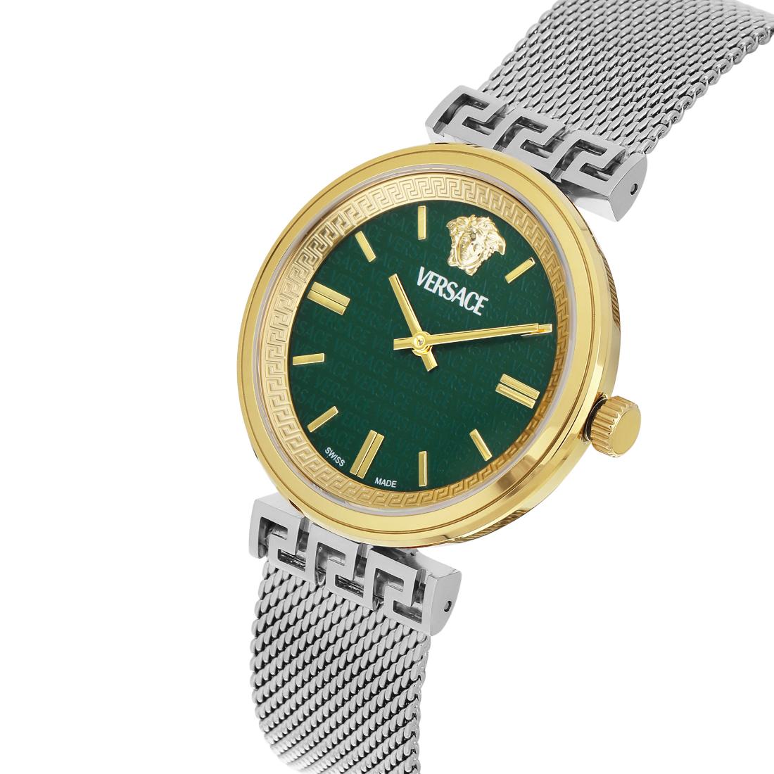Versace Mythos 36 mm Green Dial Women Analog Watch- VETCA0524