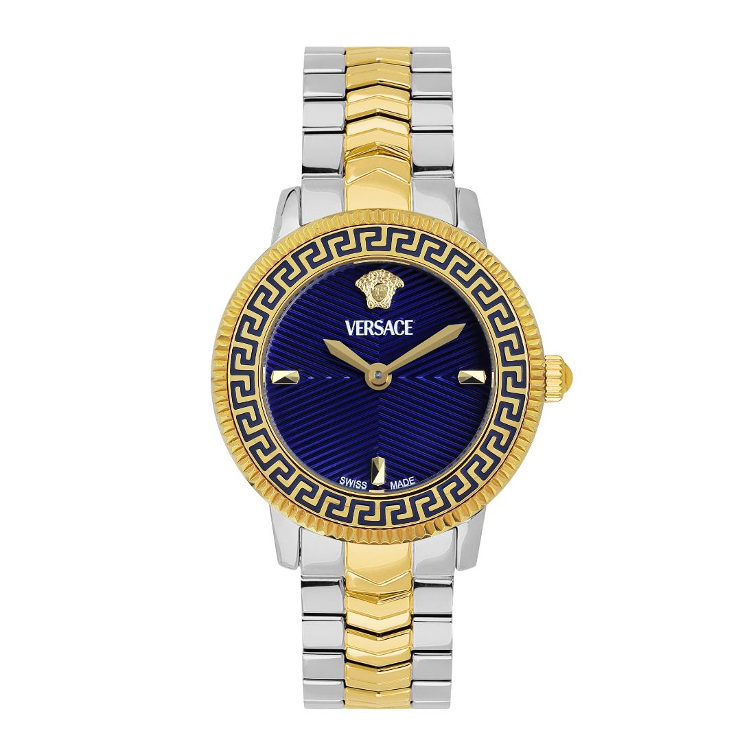 Versace V Icon 30 mm Blue Dial Women Analog Watch VEUCA0524