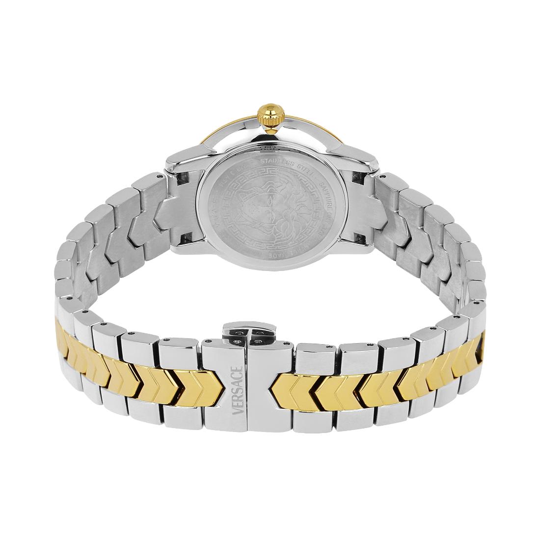 Versace V-Icon 30 mm Blue Dial Women Analog Watch- VEUCA0524