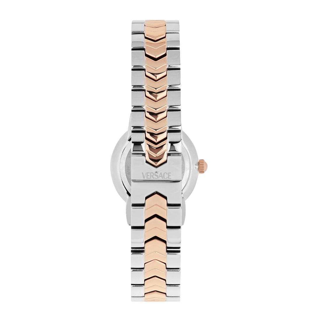 Versace V Icon 30 mm BROWN Dial Women Analog Watch VEUCA0624