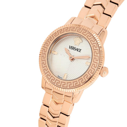 Versace V-Icon 30 mm White-Silver Dial Women Analog Watch- VEUCA0724