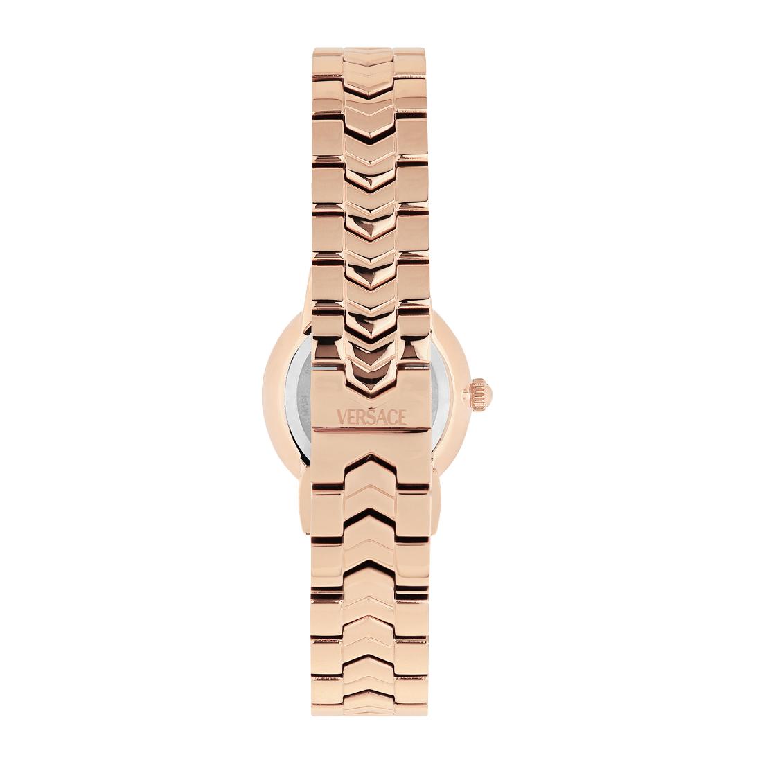 Versace V-Icon 30 mm White-Silver Dial Women Analog Watch- VEUCA0724