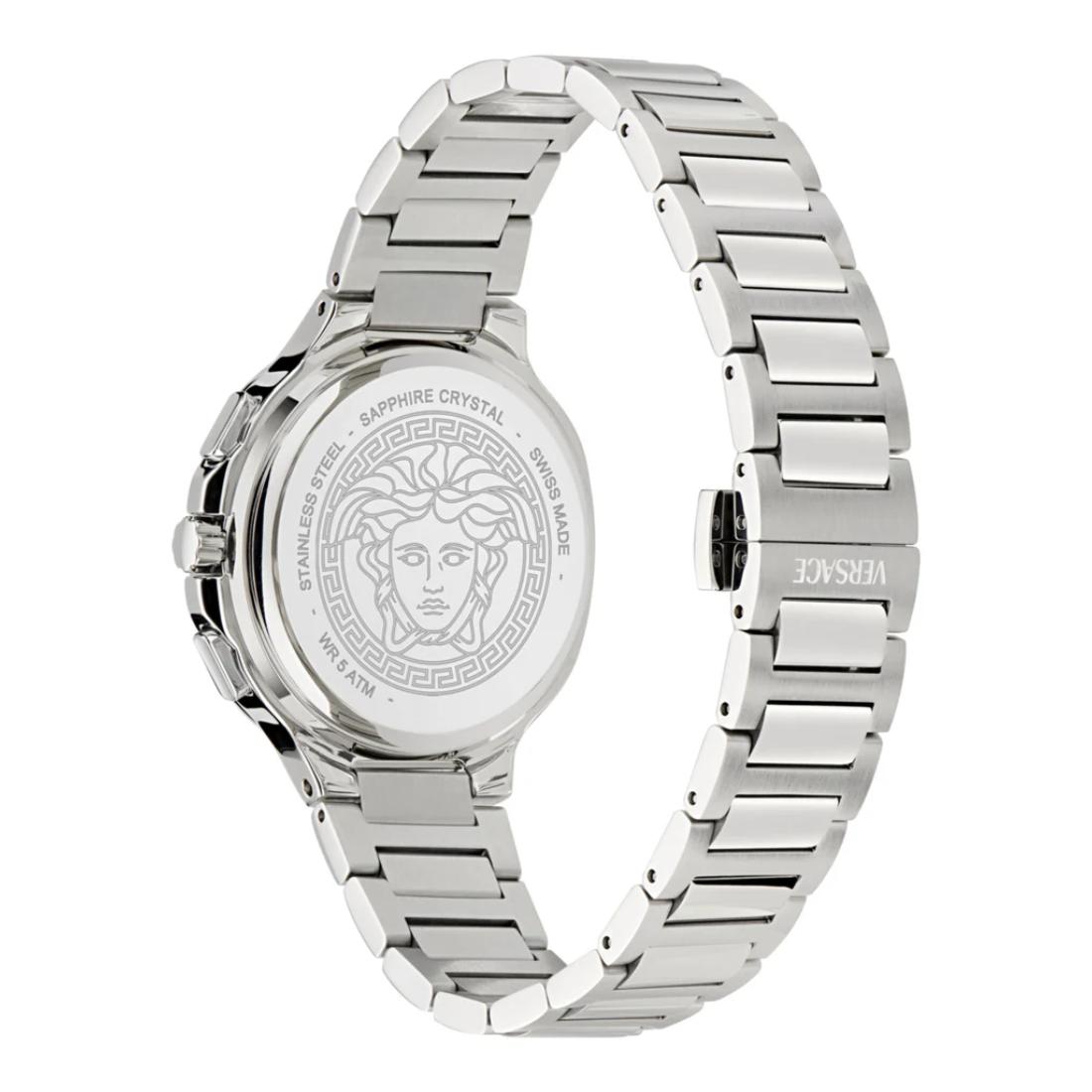 Versace V-Lady 40 mm Turquoise Dial Unisex Chrono Watch- VEVCA0324