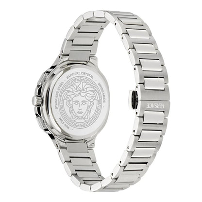 Versace V-Lady 40 mm Turquoise Dial Unisex Chrono Watch- VEVCA0324