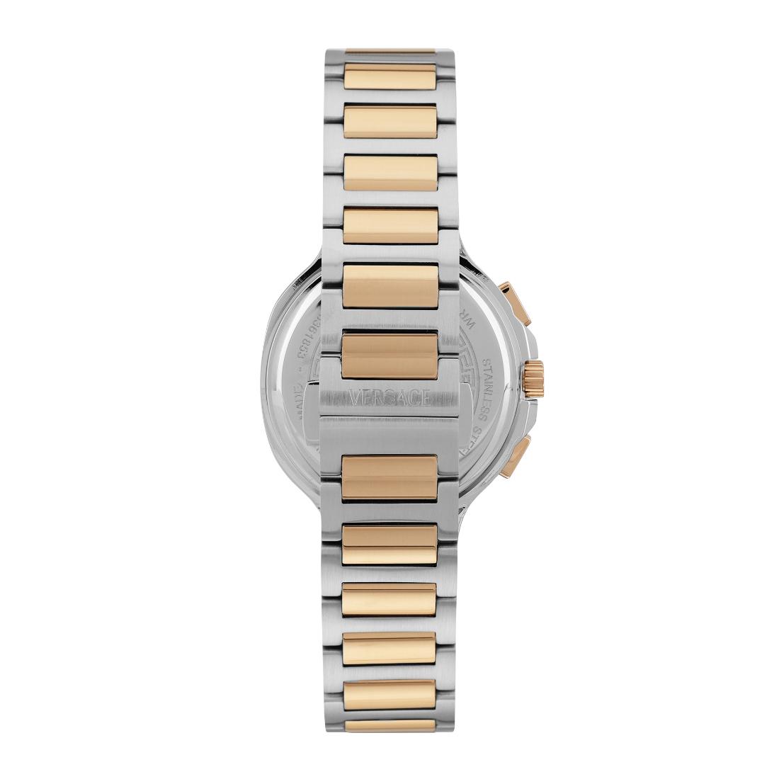 Versace V-Lady 40 mm Rose Gold Dial Unisex Chrono Watch- VEVCA0524