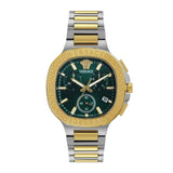 Versace V-Lady 40 mm Green Dial Unisex Chrono Watch- VEVCA0624