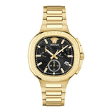 Versace V Lady 40 mm Black Dial Unisex Chrono Watch VEVCA0724