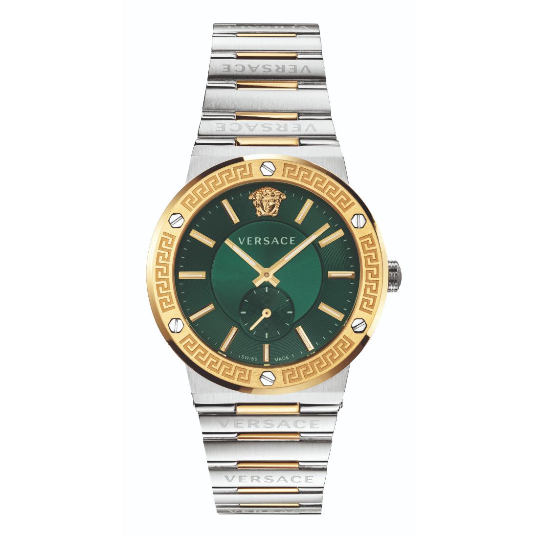 Versace Greca Logo Vi 41 mm Green Dial Men Analog Watch VEVI00420