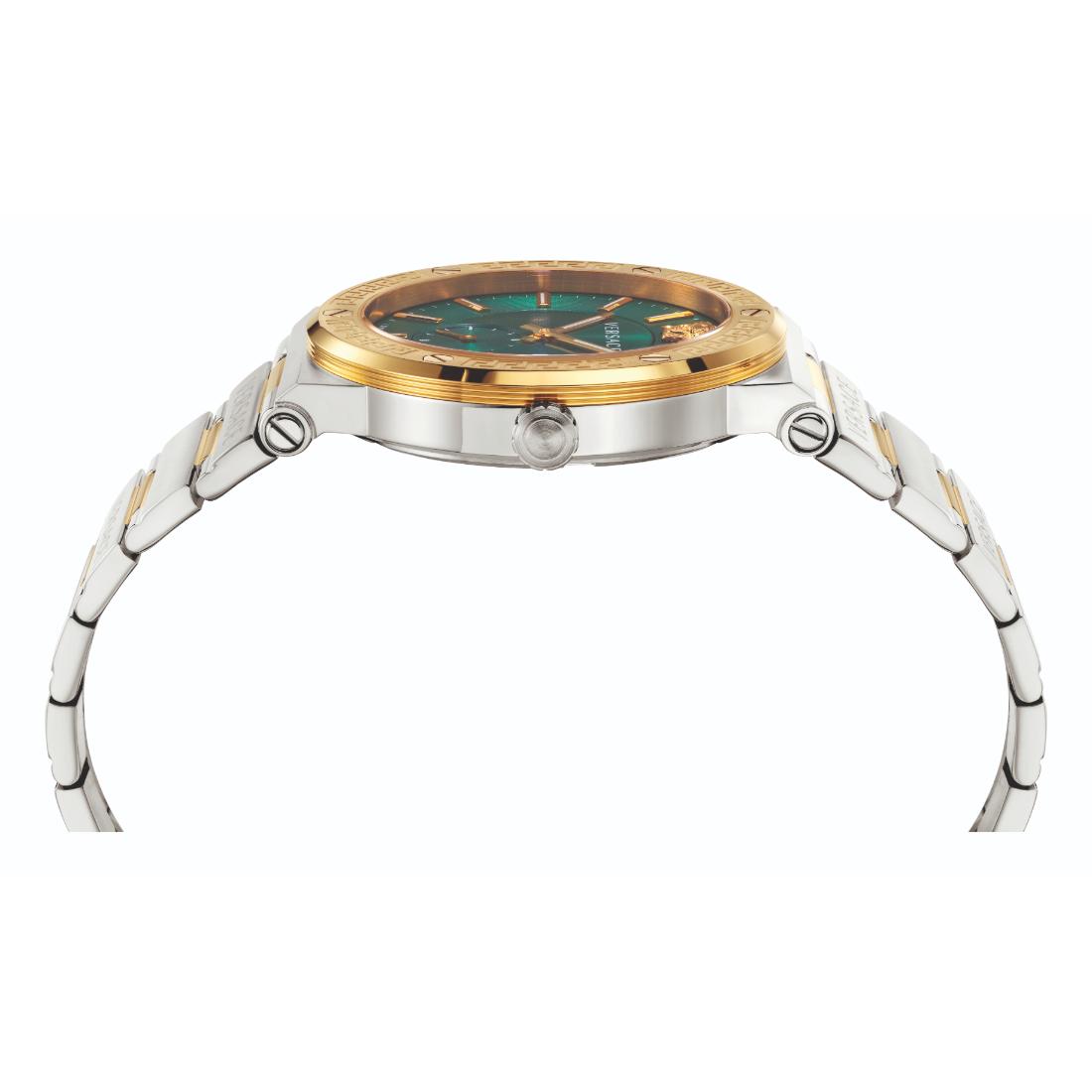 Versace Greca Logo Vi 41 mm Green Dial Men Analog Watch VEVI00420