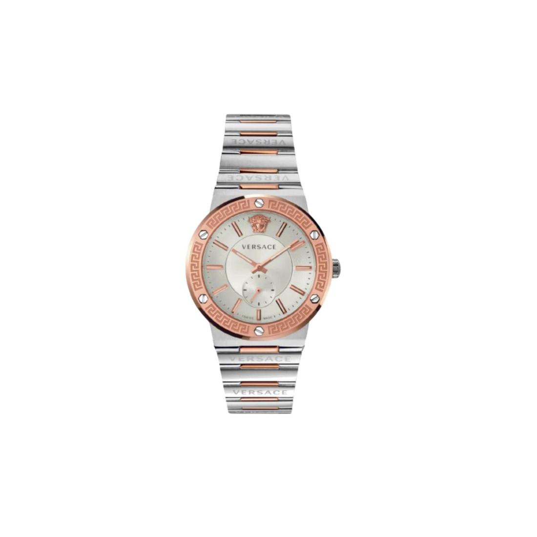 Versace Greca Logo Vi 41 mm Silver Dial Men Analog Watch VEVI00923