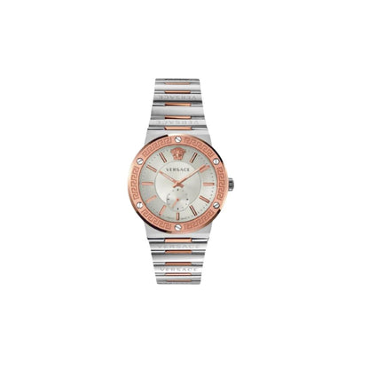 Versace Greca Logo-Vi 41 mm Silver Dial Men Analog Watch- VEVI00923