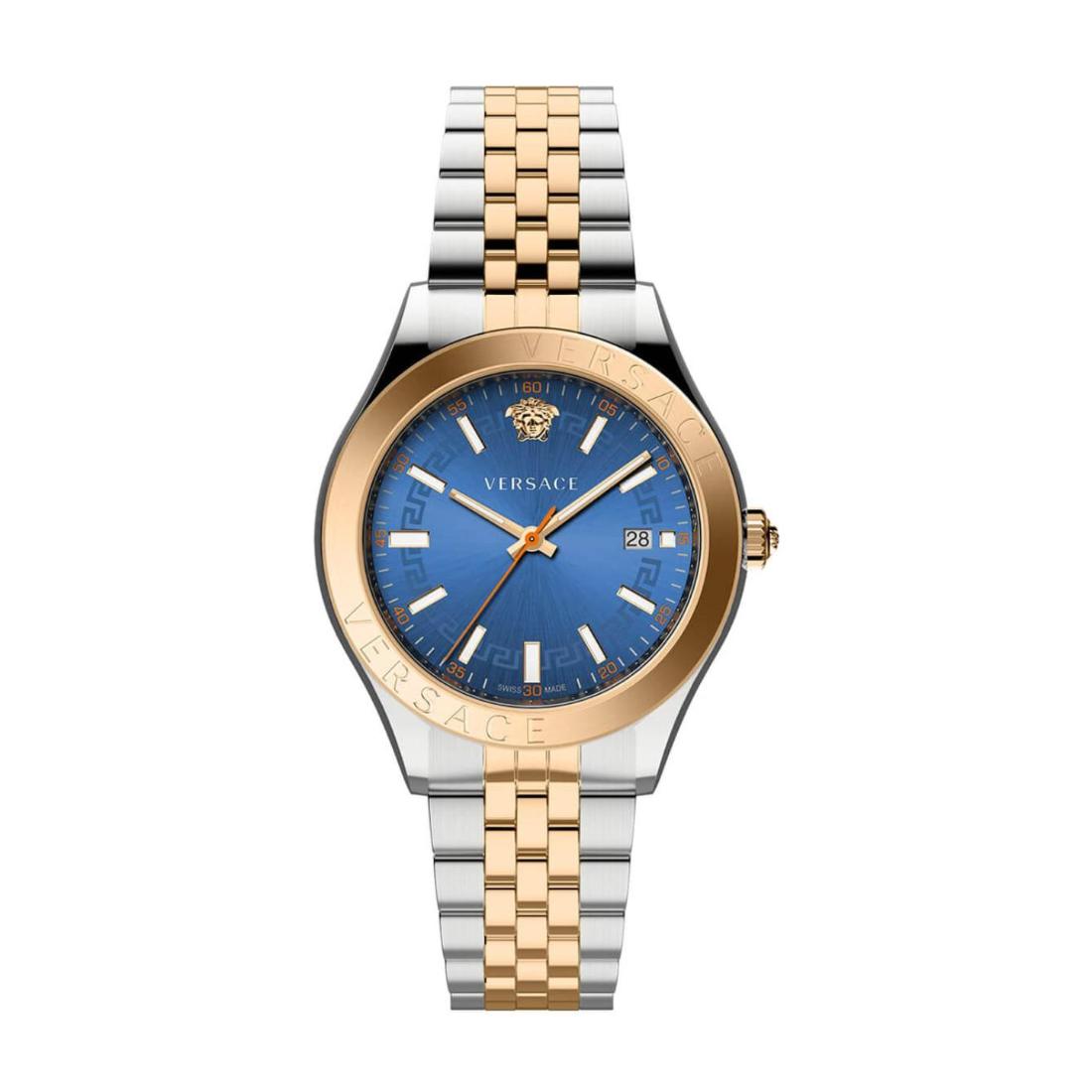 Versace Hellenium-Vk 42 mm Blue Dial Men Analog Watch- VEVK01424