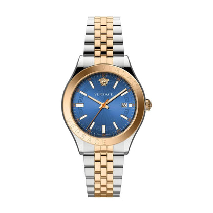 Versace Hellenium-Vk 42 mm Blue Dial Men Analog Watch- VEVK01424