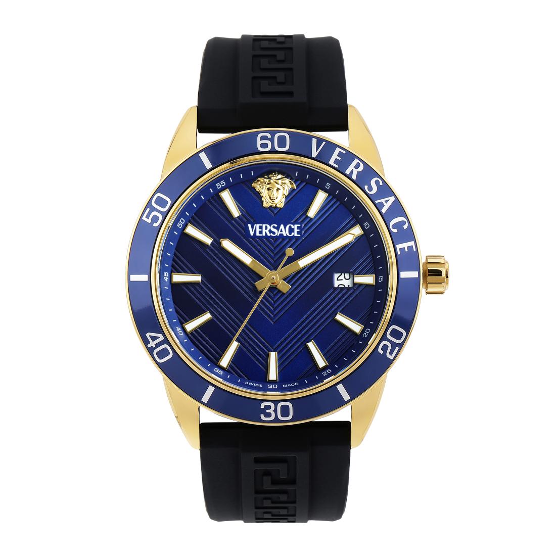 Versace Greca Urban 43 mm Blue Dial Men Analog Watch- VEYCA0224