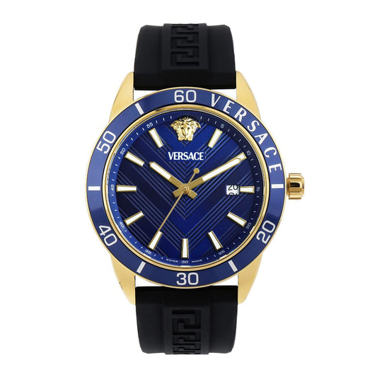 Versace Greca Urban 43 mm Blue Dial Men Analog Watch- VEYCA0224