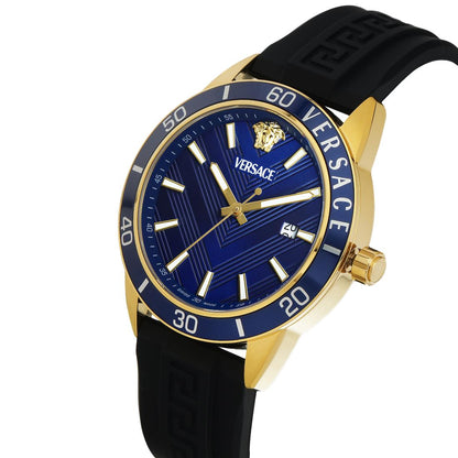 Versace Greca Urban 43 mm Blue Dial Men Analog Watch- VEYCA0224