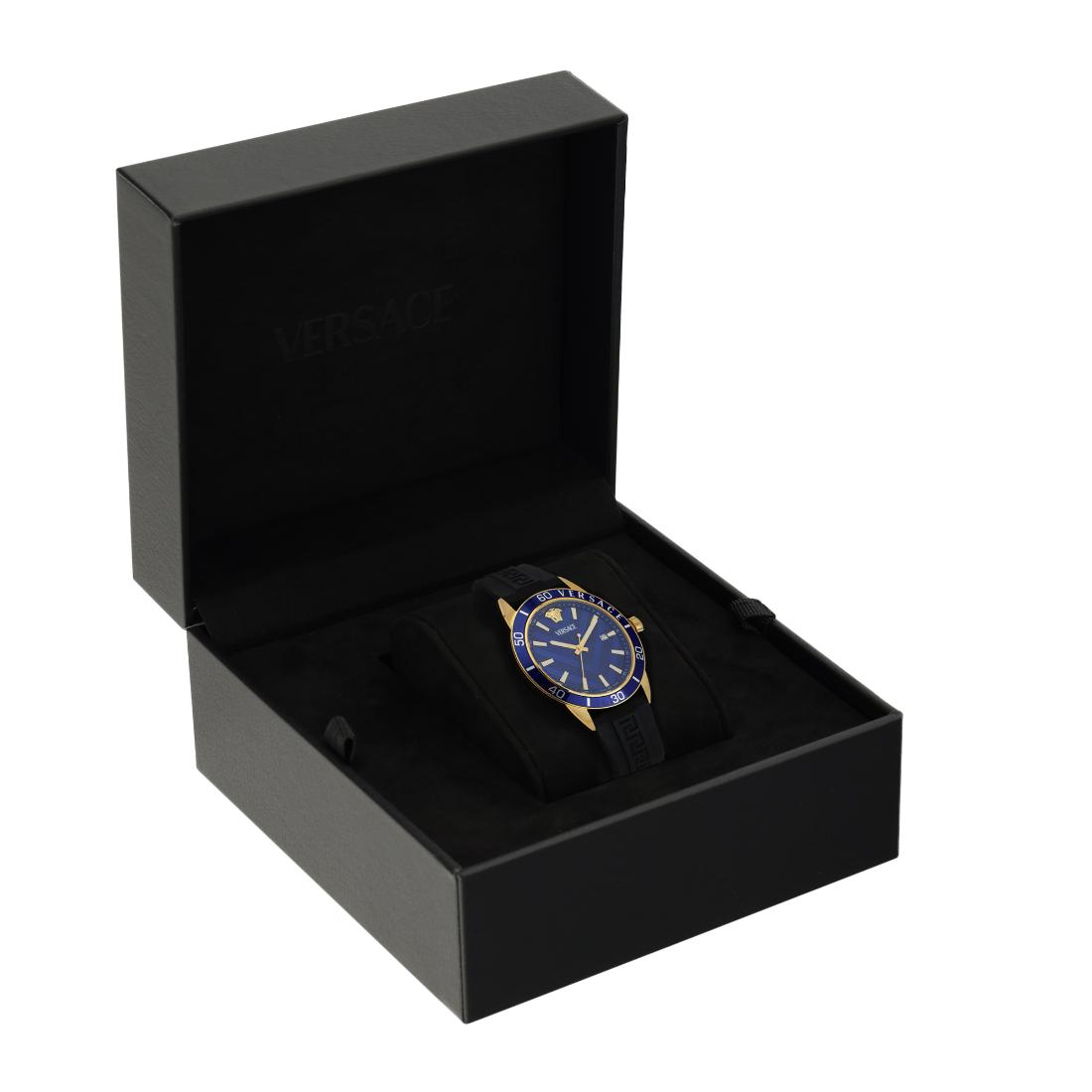Versace Greca Urban 43 mm Blue Dial Men Analog Watch- VEYCA0224