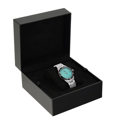 Versace Greca Urban 43 mm Light Blue Dial Men Analog Watch- VEYCA0324