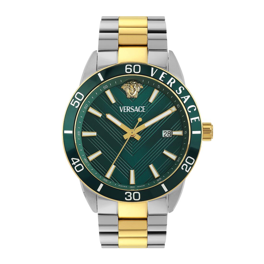 Versace Greca Urban 43 mm Green Dial Men Wrist Watch VEYCA0524