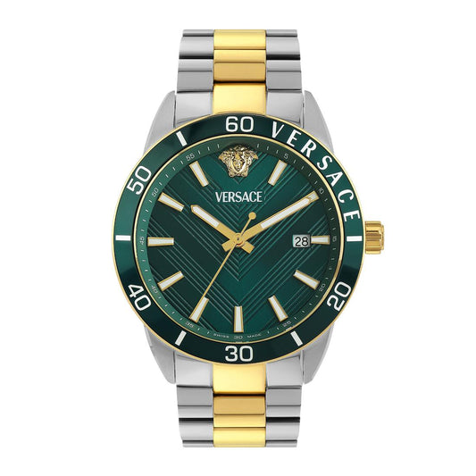 Versace Greca Urban 43 mm Green Dial Men Wrist Watch - VEYCA0524
