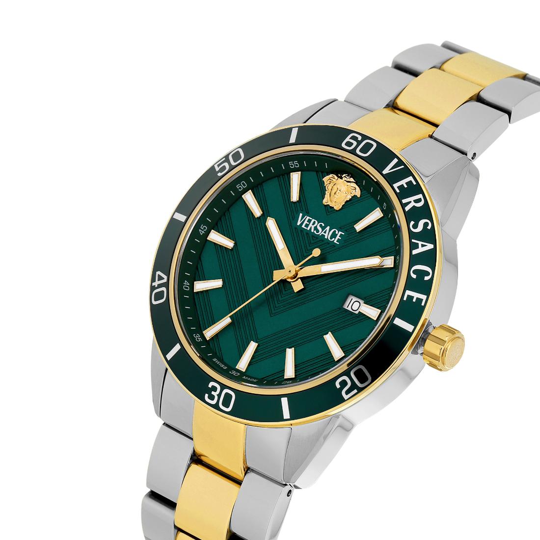 Versace Greca Urban 43 mm Green Dial Men Wrist Watch VEYCA0524