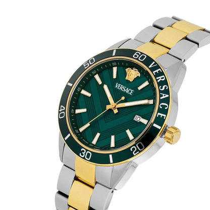 Versace Greca Urban 43 mm Green Dial Men Wrist Watch - VEYCA0524