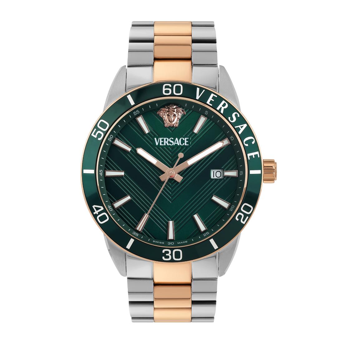 Versace Greca Urban 43 mm Green Dial Men Analog Watch- VEYCA0624