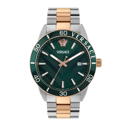 Versace Greca Urban 43 mm Green Dial Men Analog Watch- VEYCA0624