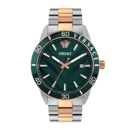 Versace Greca Urban 43 mm Green Dial Men Analog Watch- VEYCA0624