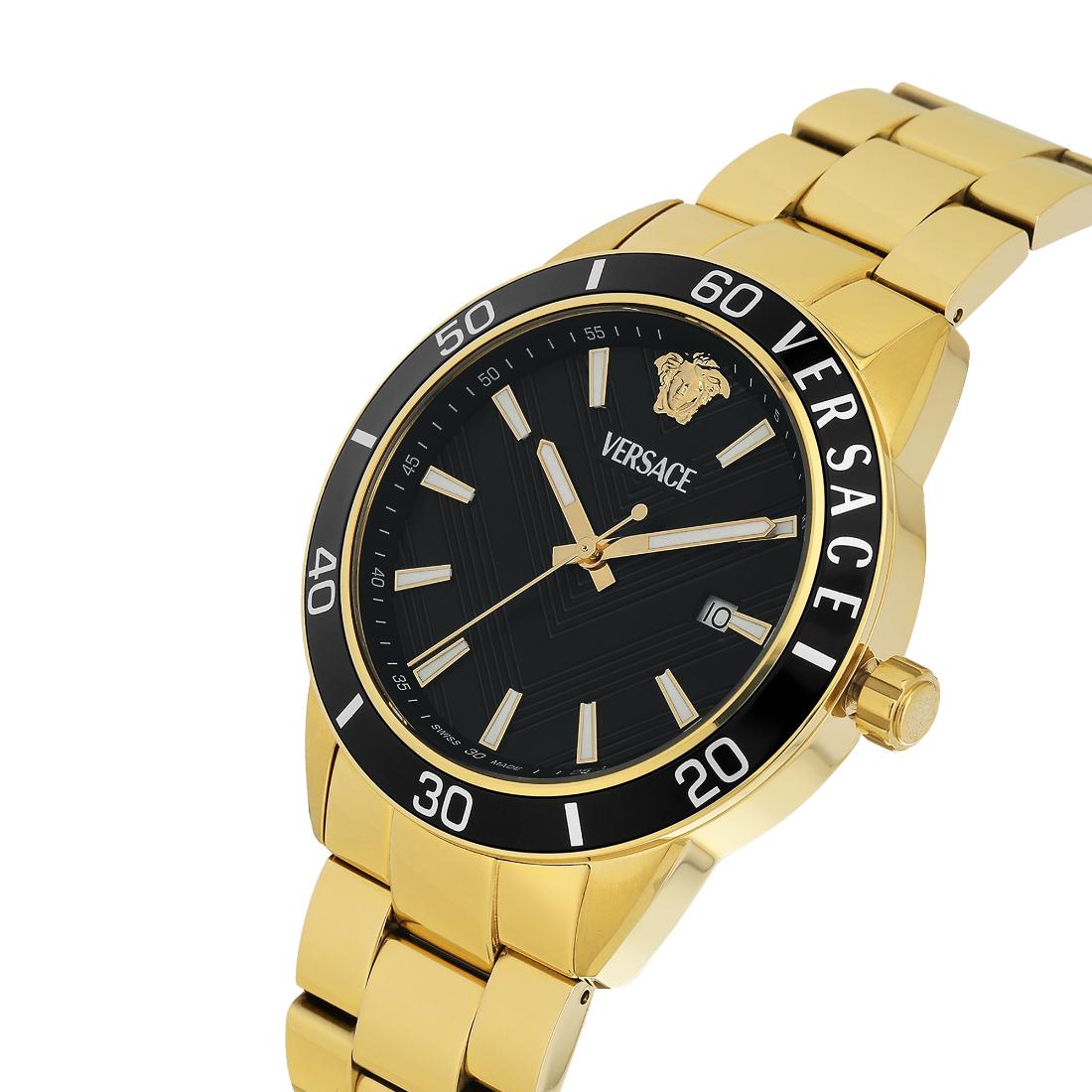 Versace Greca Urban 43 mm Black Dial Men Analog Watch VEYCA0724