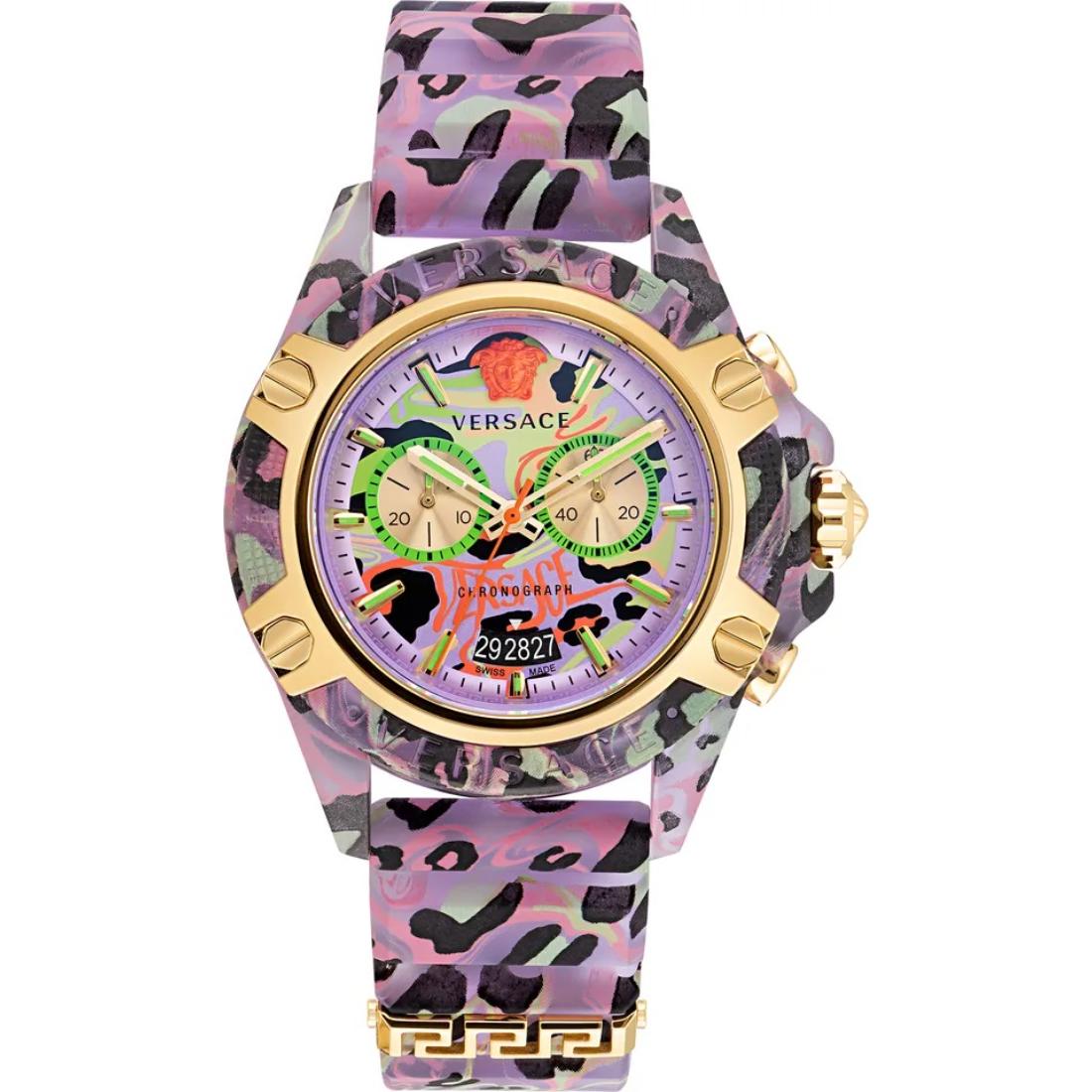 Versace Multicolor 44 mm Dial Unisex Analogue Watch- VEZ700722