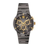 Versace Greca Logo Chrono 43 mm Grey Dial Men Watch VEZ900521
