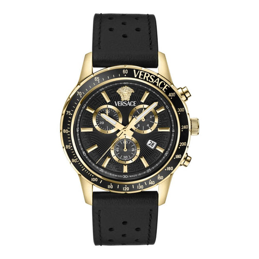 Versace Sport 44 mm Black Dial Men Chrono Watch- VEZCA0224