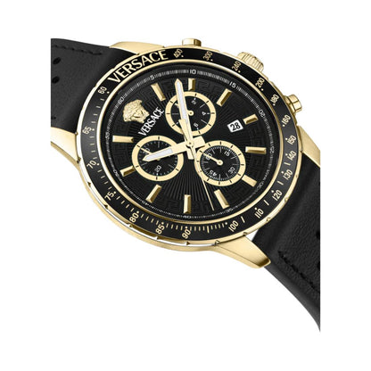 Versace Sport 44 mm Black Dial Men Chrono Watch- VEZCA0224