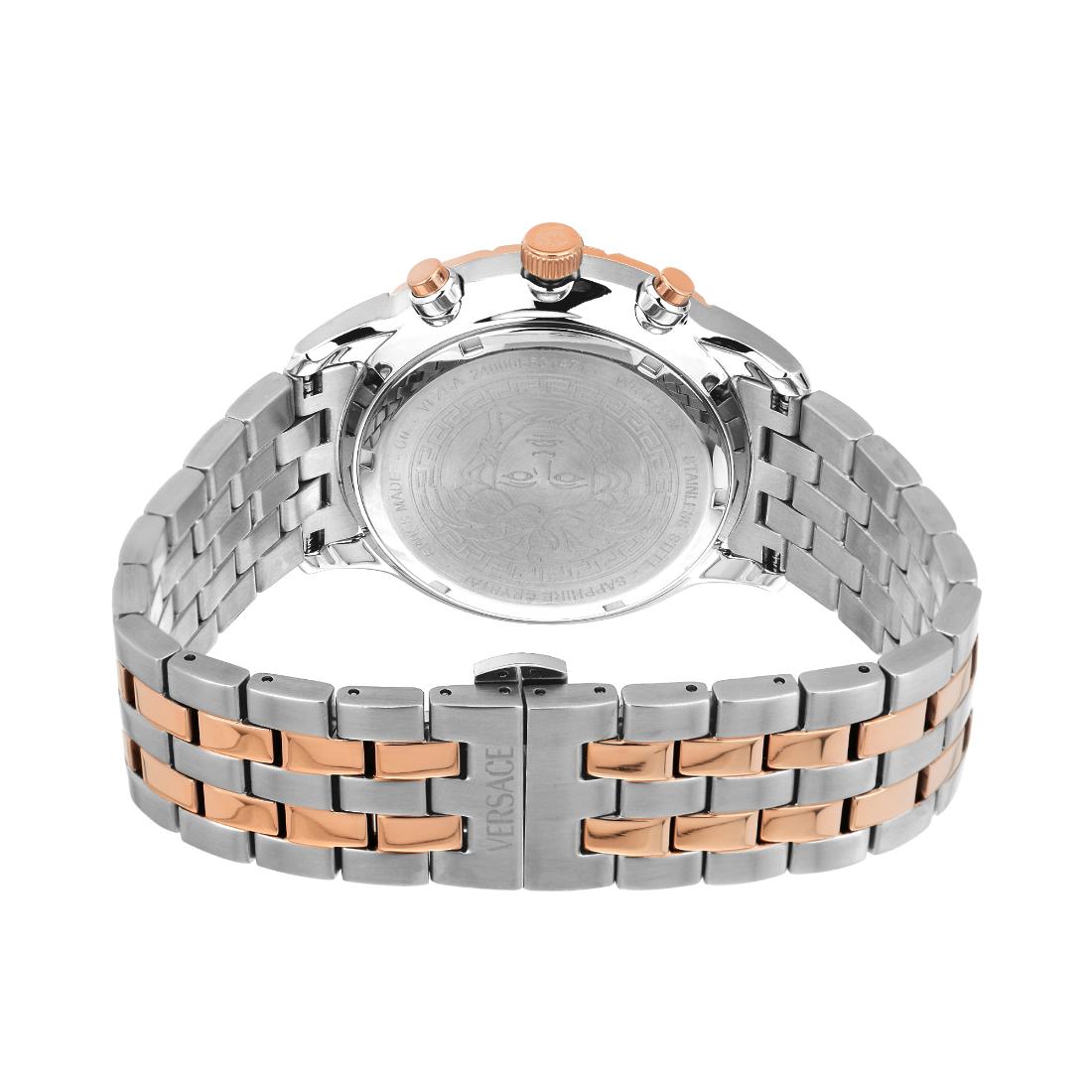 Versace Sport 44 mm Green Dial Men Chrono Watch- VEZCA0424