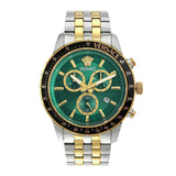 Versace Sport Chrono - VEZCA 44 mm Green Dial Men Wrist Watch - VEZCA0524