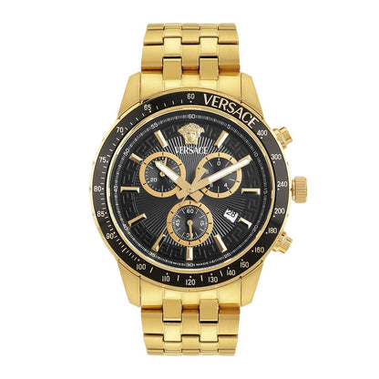 Versace Sport Chrono - VEZCA 44 mm Black Dial Men Wrist Watch - VEZCA0724